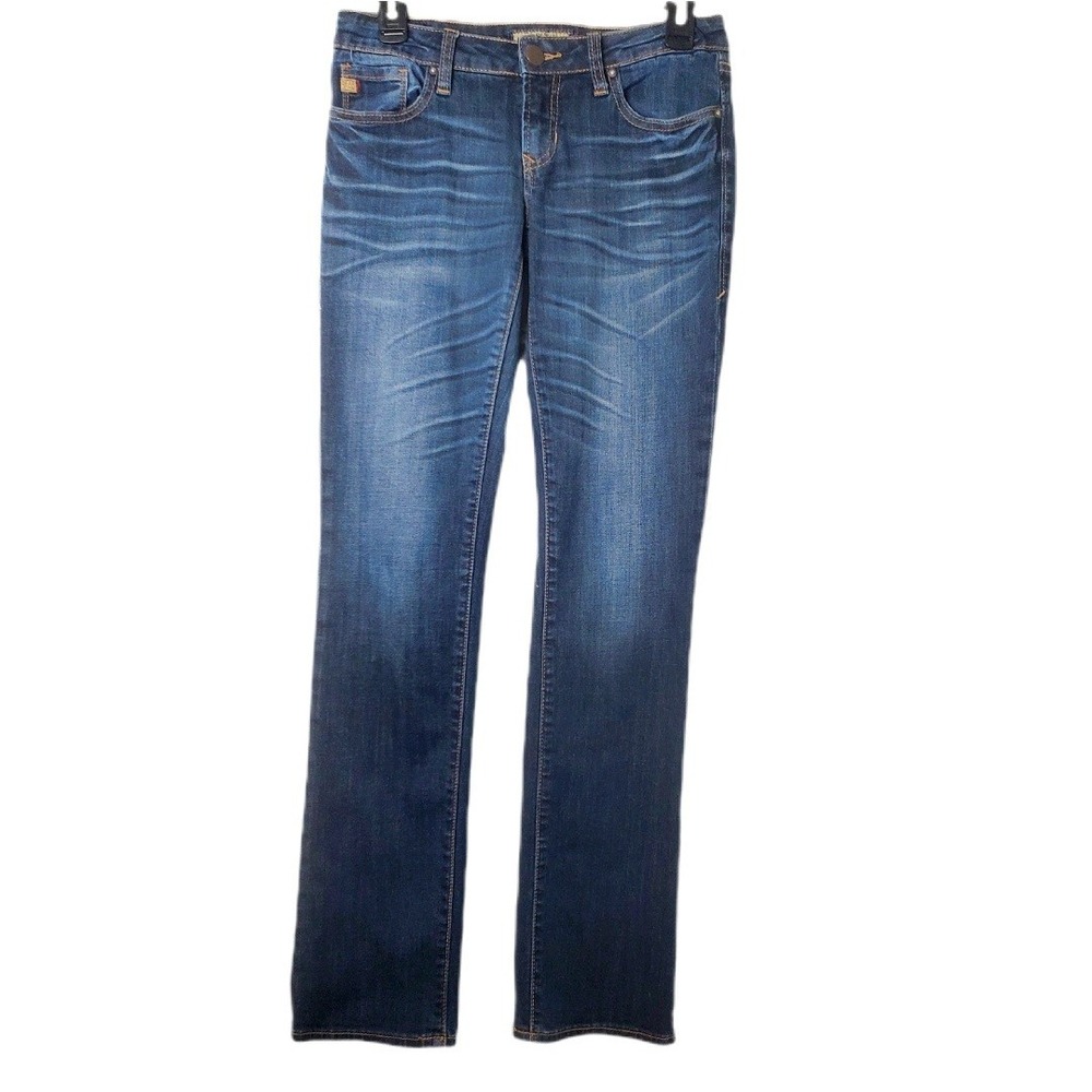 Dear John Downtown Jeans Dark Wash Straight Leg Size 25 Style DJ-SL2004DTN - Picture 1 of 11